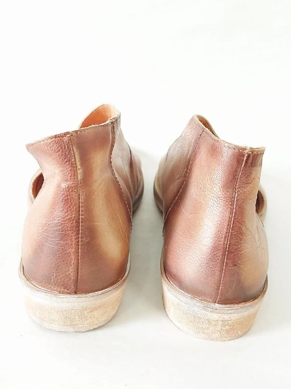 Free People Distressed Festival Open Toe Cut-out Mont Blanc Sandals Size 37 EU